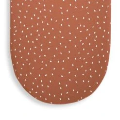 The Little Green Sheep Organic Moses Basket Fitted Sheet - Terracotta Rice