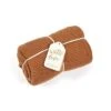 The Little Green Sheep Organic Knitted Cellular Baby Blanket - Terracotta -Baby Products Store 01. bd026h