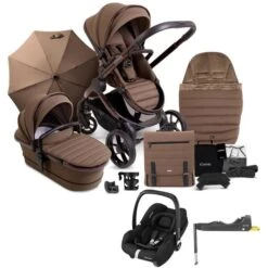 ICandy Peach 7 Maxi Cosi Cabriofix I-Size Complete Travel System Bundle - Coco
