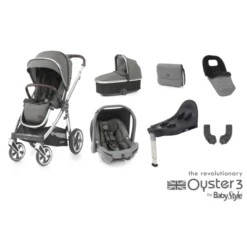 BabyStyle Oyster 3 Luxury 7 Piece Capsule Bundle - Mirror/Mercury