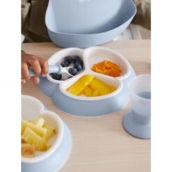 BabyBjorn Baby Plate (2-Pack) - Powder Blue -Baby Products Store 04 image bbj powder blue