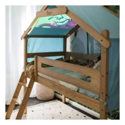 Boori Forest Teepee Loft Bed With Tent Canopy - Blueberry -Baby Products Store 05 boori forest teepee loft bed with tent canopy blueberry almond 5 06231