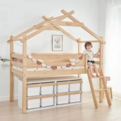 Boori Forest Teepee Loft Bed With Tent Canopy - Blueberry -Baby Products Store 06 boori forest teepee loft bed alm