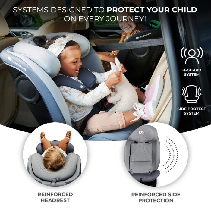Kinderkraft R129 Car Seat I-GROW I-Size (40-150 Cm) - Grey 9 Kinderkraft R129 Car Seat I-GROW I-Size (40-150 Cm) - Grey - Image 7