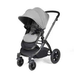 Ickle Bubba Stomp Luxe All-in-One Travel System With Isofix Base - Black/Pearl Grey/Black -Baby Products Store 10 011 320 210 05