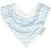 Silly Billyz Jersey Bandana Bib - Blue Chevron