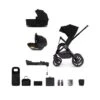 Venicci Tinum Upline 3-in-1 Travel System (12 Piece Bundle) - All Black -Baby Products Store 12 upline all black bundle 3 1 base engo 2