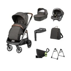 Peg Perego Veloce 10 Piece I-Size Travel System Bundle - 500