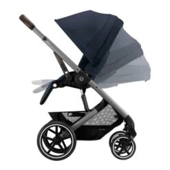 Cybex Balios S Lux Pushchair With Aton B2 Car Seat And Base 10 Piece Bundle - Ocean Blue (Silver Frame) -Baby Products Store 144 2