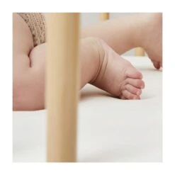 The Little Green Sheep Organic Cotton Cot Fitted Sheet To Fit Stokke/Leander (Oval) 70x120cm - White -Baby Products Store 1486 main