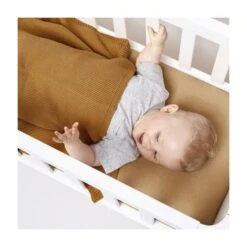 The Little Green Sheep Organic Crib Fitted Sheet - Honey -Baby Products Store 1744 main
