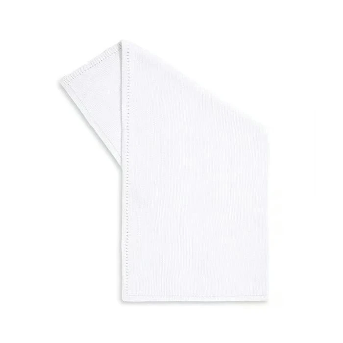 The Little Green Sheep Organic Knitted Cellular Baby Blanket - White 4 The Little Green Sheep Organic Knitted Cellular Baby Blanket - White - Image 2