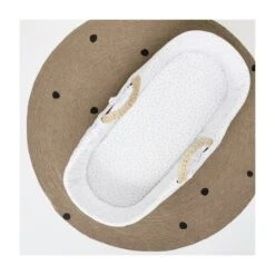 The Little Green Sheep Organic Moses Basket Fitted Sheet - White Rice -Baby Products Store 1886 main