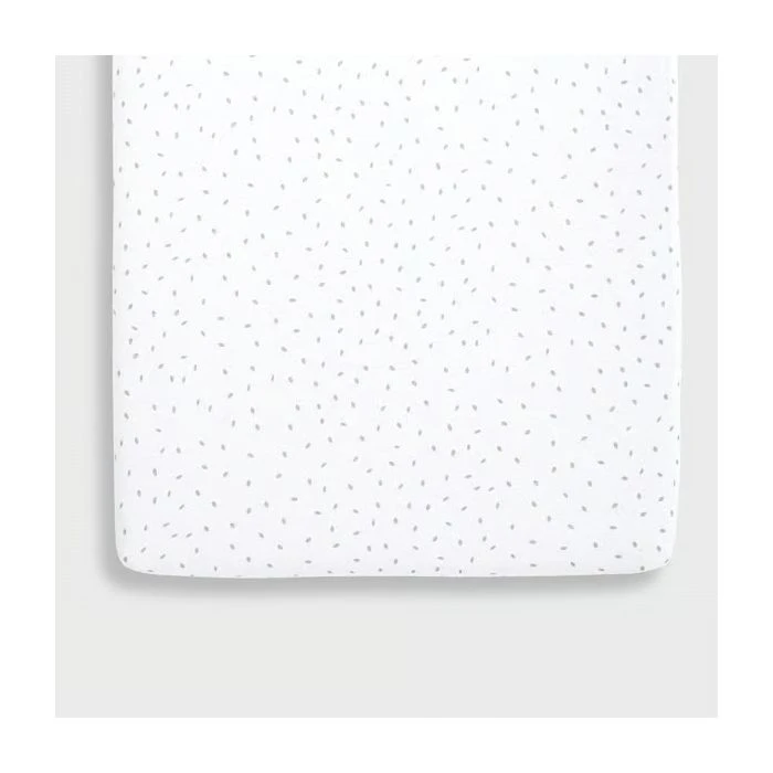 The Little Green Sheep Organic Crib Fitted Sheet - White Rice 3 The Little Green Sheep Organic Crib Fitted Sheet - White Rice