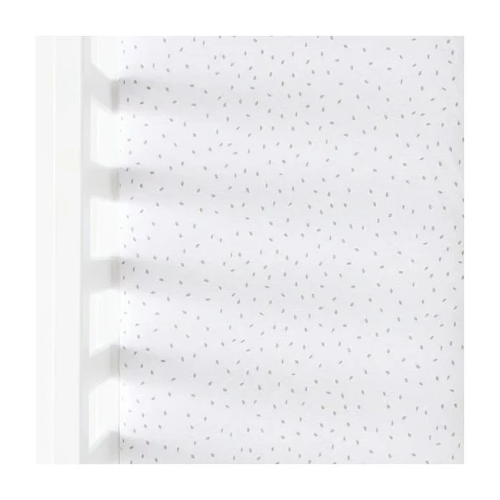 The Little Green Sheep Organic Crib Fitted Sheet - White Rice 4 The Little Green Sheep Organic Crib Fitted Sheet - White Rice - Image 2