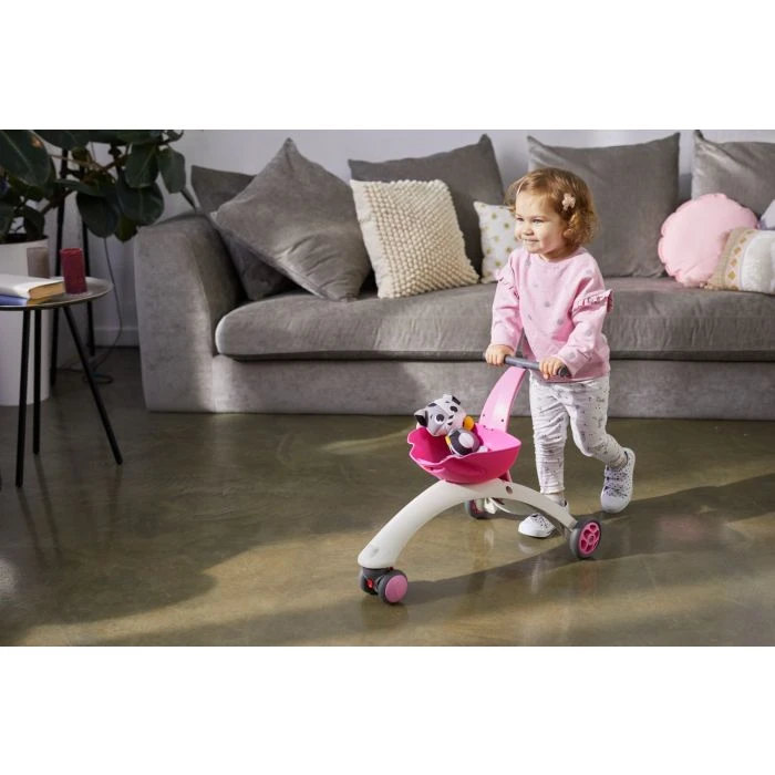 Tiny Love 5-in-1 Walk Behind & Ride On - Pink - Image 5