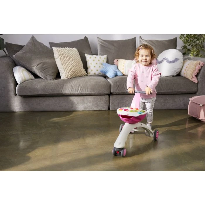 Tiny Love 5-in-1 Walk Behind & Ride On - Pink - Image 8