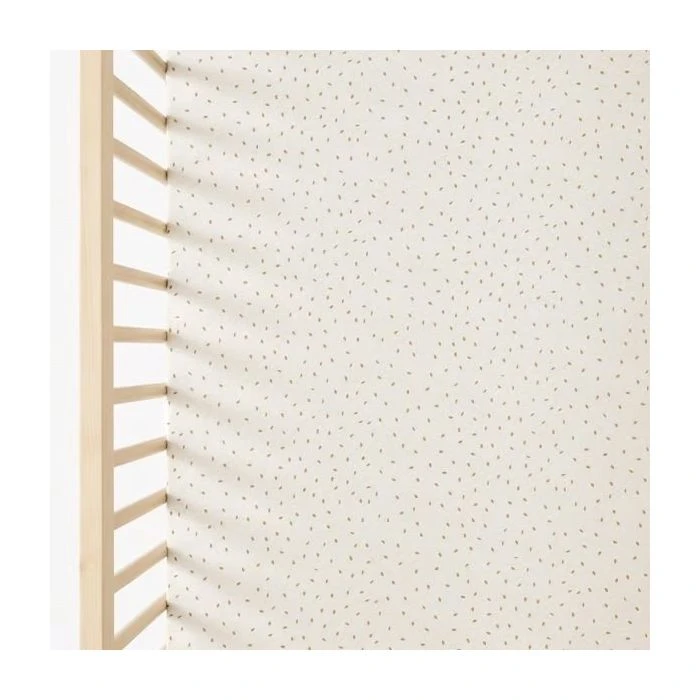 The Little Green Sheep Organic Cot & Cot Bed Fitted Sheet - Linen Rice 5 The Little Green Sheep Organic Cot & Cot Bed Fitted Sheet - Linen Rice - Image 3