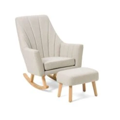 Tutti Bambini Jonah Rocking Chair & Foot Stool - Pebble