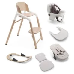 Bugaboo Giraffe Ultimate Bundle - Neutral Wood/White