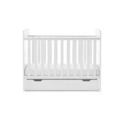 Obaby Grace Mini Cot Bed & Underdrawer With Fibre Mattress - White -Baby Products Store 20ob1302ud 04 1