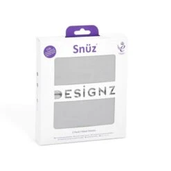 Snuz Crib 2 Pack Fitted Sheets - Grey -Baby Products Store 2154 zoom