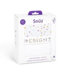 Snuz Cot & Cot Bed 2 Pack Fitted Sheet - Colour Spots -Baby Products Store 2188 main