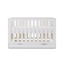 Obaby Nika Mini Cot Bed & Underdrawer - White Wash -Baby Products Store 21ob1002 07 scaled 1 1