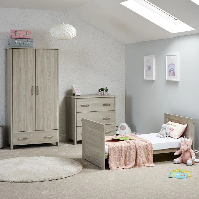 Obaby Nika 3 Piece Room Set & Underdrawer - Grey Wash And White 9 Obaby Nika 3 Piece Room Set & Underdrawer - Grey Wash And White - Image 7