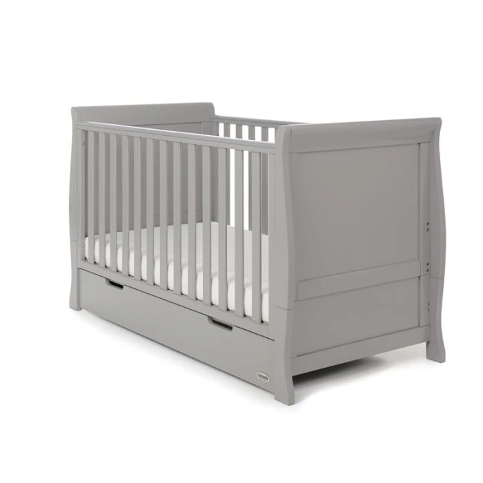 Obaby Stamford Classic Sleigh 3 Piece Room Set - Warm Grey 4 Obaby Stamford Classic Sleigh 3 Piece Room Set - Warm Grey - Image 2