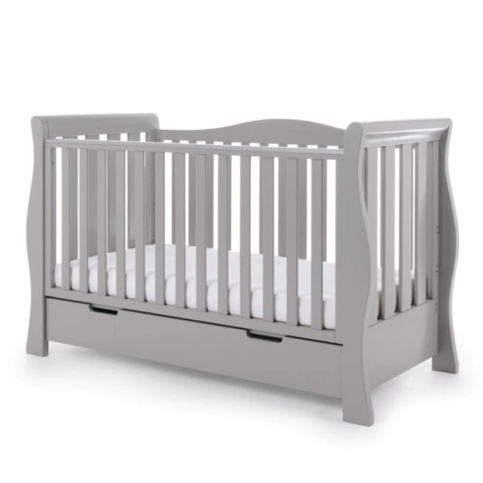 Obaby Stamford Classic Sleigh 7 Piece Room Set - Warm Grey 9 Obaby Stamford Classic Sleigh 7 Piece Room Set - Warm Grey - Image 7