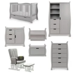 Obaby Stamford Classic Sleigh 7 Piece Room Set - Warm Grey 13 Obaby Stamford Classic Sleigh 7 Piece Room Set - Warm Grey -Baby Products Store 21ob2612d7 01b