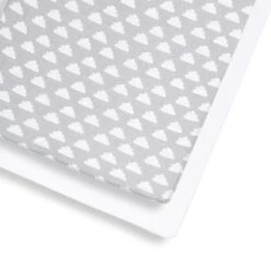 Snuz Cot & Cot Bed 2 Pack Fitted Sheet - Cloud Nine
