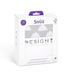 Snuz Cot & Cot Bed 2 Pack Fitted Sheet - Cloud Nine -Baby Products Store 2207 main