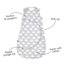 SnuzPouch Sleeping Bag 0.5 Tog (0-6M) - Cloud Nine -Baby Products Store 2213 main 18