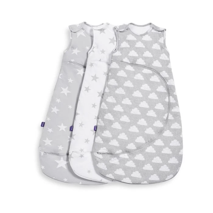 SnuzPouch Sleeping Bag 1.0 Tog (0-6M) - White Stars 7 SnuzPouch Sleeping Bag 1.0 Tog (0-6M) - White Stars - Image 5