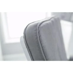 Obaby Deluxe Reclining Glider Chair And Stool - White With Grey Cushion -Baby Products Store 22ob2202 08