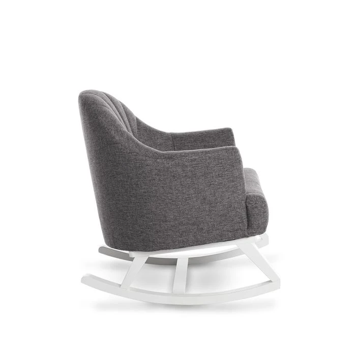 Obaby Round Back Rocking Chair - White With Grey Cushion 6 Obaby Round Back Rocking Chair - White With Grey Cushion - Image 4