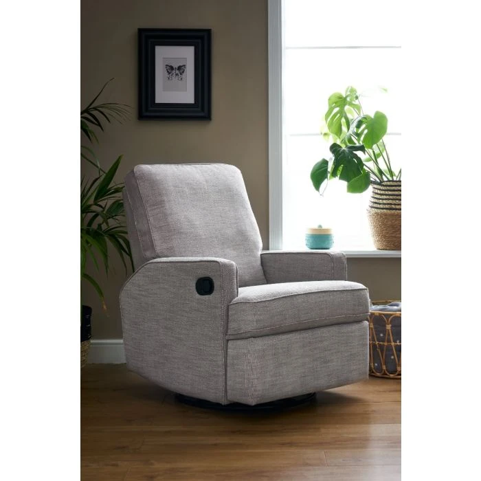 Obaby Madison Swivel Glider Recliner Chair - Pebble 3 Obaby Madison Swivel Glider Recliner Chair - Pebble