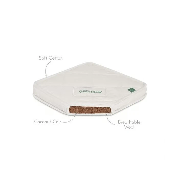 The Little Green Sheep Natural Crib Mattress To Fit SnuzPod2 36x80cm - Natural 4 The Little Green Sheep Natural Crib Mattress To Fit SnuzPod2 36x80cm - Natural - Image 2
