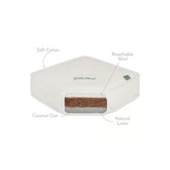 The Little Green Sheep Natural Twist Cot Bed Mattress 70x140cm - Natural 9 The Little Green Sheep Natural Twist Cot Bed Mattress 70x140cm - Natural -Baby Products Store 2362 main