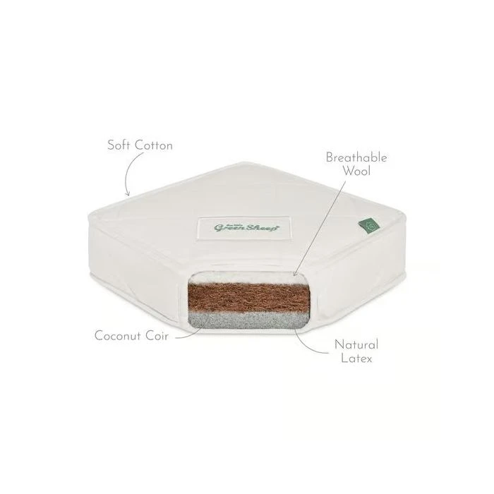 The Little Green Sheep Natural Twist Cot Bed Mattress 70x140cm - Natural 6 The Little Green Sheep Natural Twist Cot Bed Mattress 70x140cm - Natural - Image 4