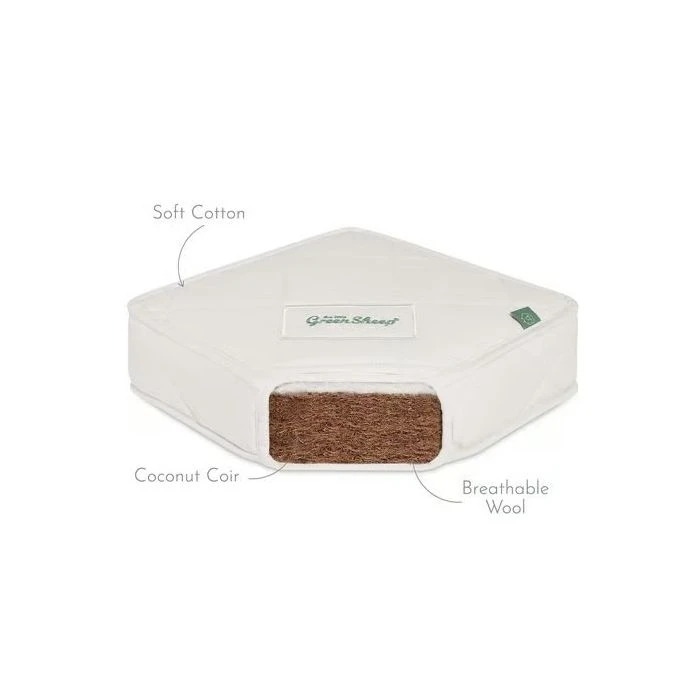 The Little Green Sheep Natural SnuzKot Extension Mattress Piece - Natural 5 The Little Green Sheep Natural SnuzKot Extension Mattress Piece - Natural - Image 3