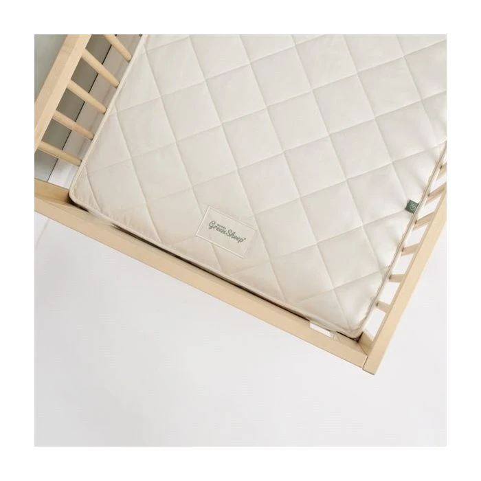 The Little Green Sheep Natural Sprung Cot Mattress 60x120cm - Natural 4 The Little Green Sheep Natural Sprung Cot Mattress 60x120cm - Natural - Image 2