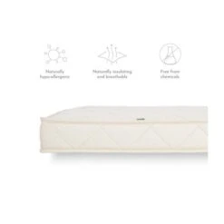 The Little Green Sheep Natural Sprung Cot Mattress 60x120cm - Natural 15 The Little Green Sheep Natural Sprung Cot Mattress 60x120cm - Natural -Baby Products Store 2374 main