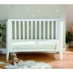 Babymore Iris Cot Bed - White -Baby Products Store 2620202 3 1 800x708 1