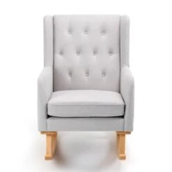 Babymore Lux Nursing Chair & Stool - Grey 16 Babymore Lux Nursing Chair & Stool - Grey -Baby Products Store 2670013 1 1