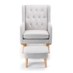 Babymore Lux Nursing Chair & Stool - Grey 17 Babymore Lux Nursing Chair & Stool - Grey -Baby Products Store 2670013s 2