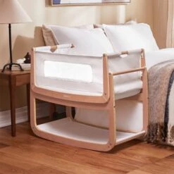 SnuzPod4 Bedside Crib & Mattress - Natural -Baby Products Store 3. sp4natural sidehero hr 1
