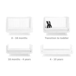 SnuzKot Skandi 3pc Nursery Furniture Set - White -Baby Products Store 3384 main